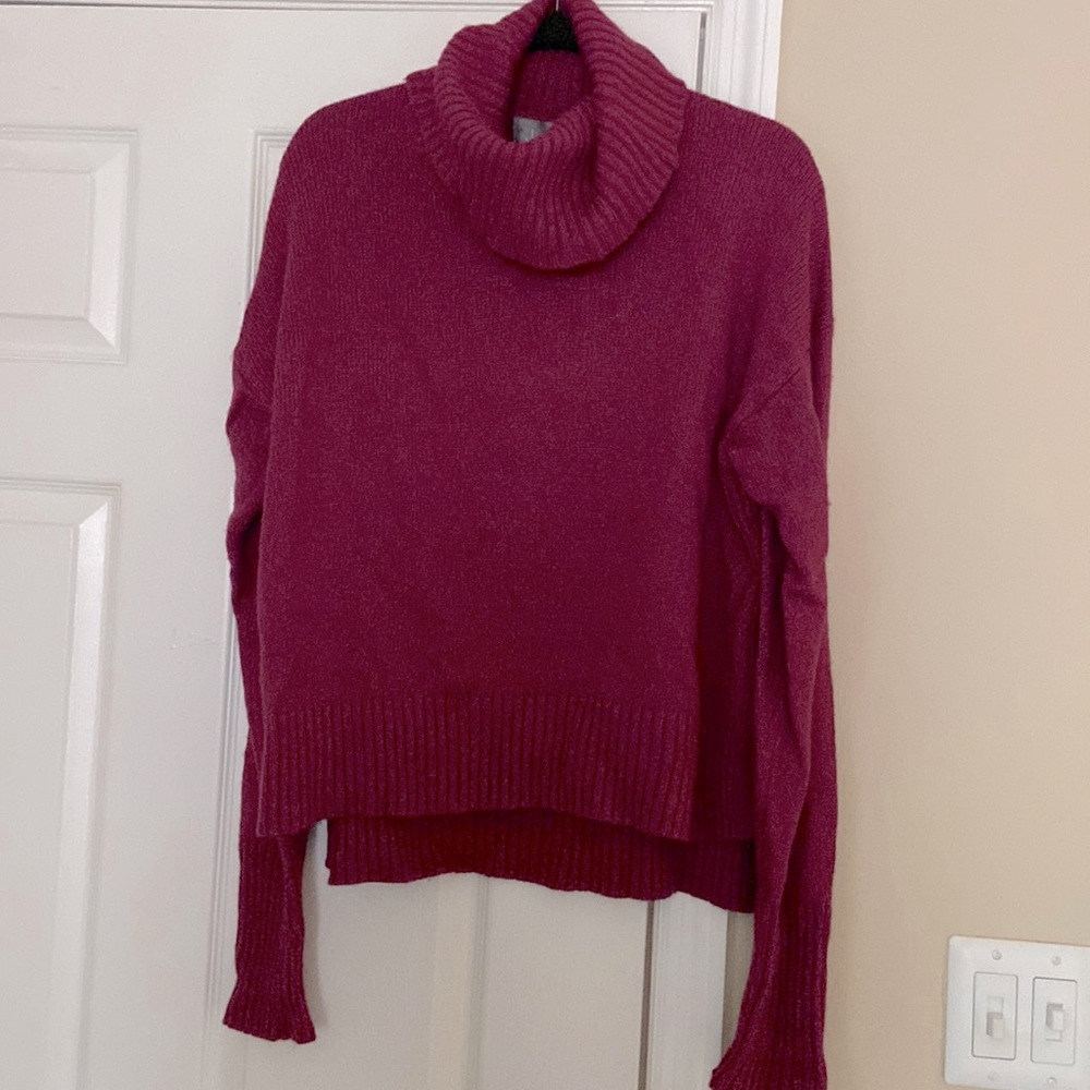 Anthropologie Cow Neck Sweater Size L